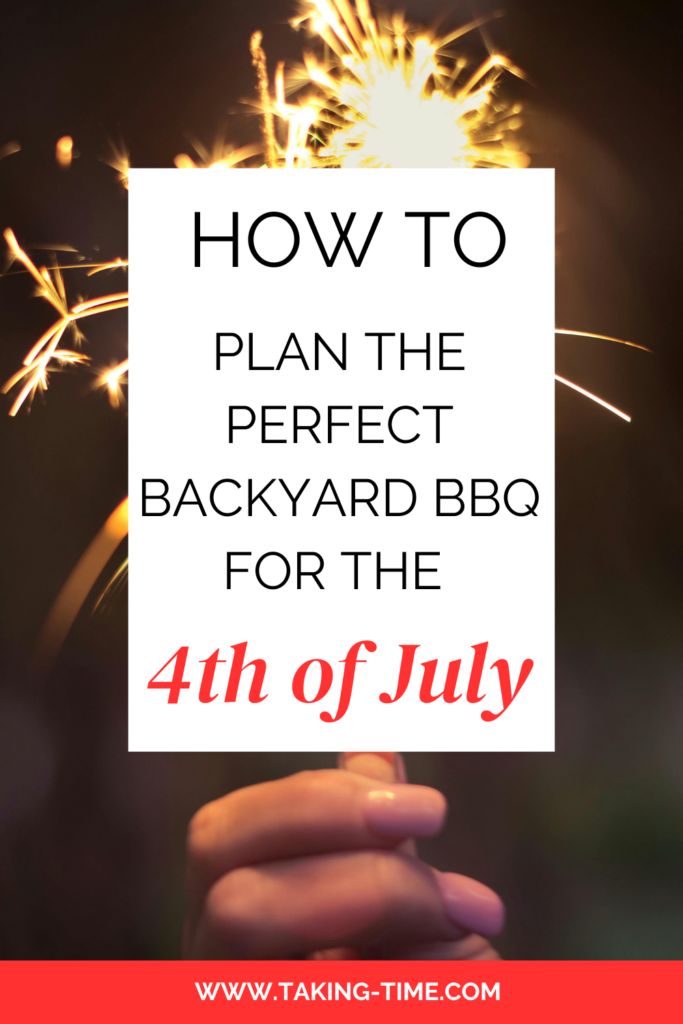 Taking-time.com
How to plan the perfect backyard BBQ for the 4th of July
Photo by Tairon Fernandez: https://www.pexels.com/photo/person-holding-lighted-sparkler-450301/