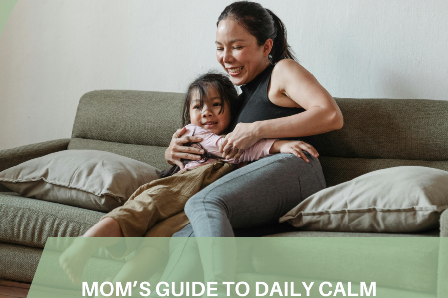 Blog post on mindfulness tips for moms, offering simple techniques like deep breathing, meditation, and focusing on the present moment to help reduce stress and increase calmness in daily life.