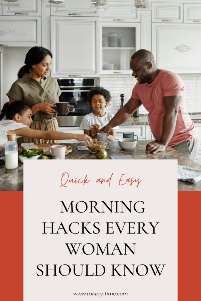 STREAMLINE YOUR MORNING ROUTINE: MORE FUN, LESS STRESS FOR MOMS
taking-time.com
Photo by August de Richelieu: https://www.pexels.com/photo/family-making-breakfast-in-the-kitchen-4259138/