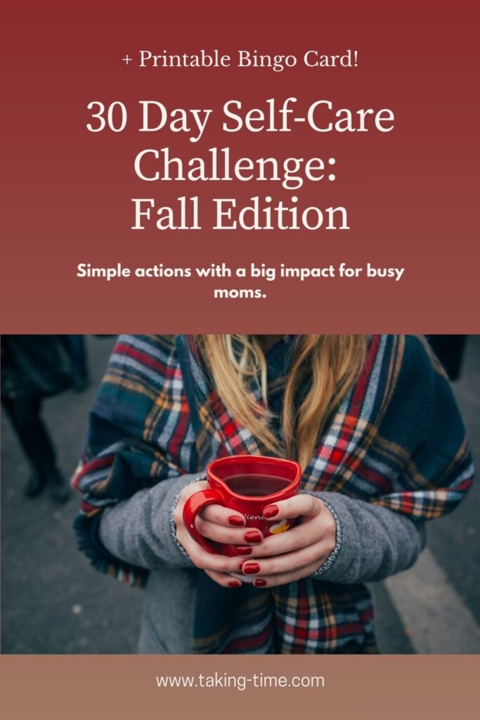 This blog post offers a 30-day Self-care September challenge tailored for busy moms, featuring simple, fall-themed activities like taking a relaxing shower, lighting scented candles, organizing spaces, and enjoying cozy autumn moments. The goal is to encourage moms to prioritize self-care with easy, daily tasks that fit into their busy schedules. The tone is fun and supportive, focusing on creating small, intentional moments of relaxation and joy throughout the month.