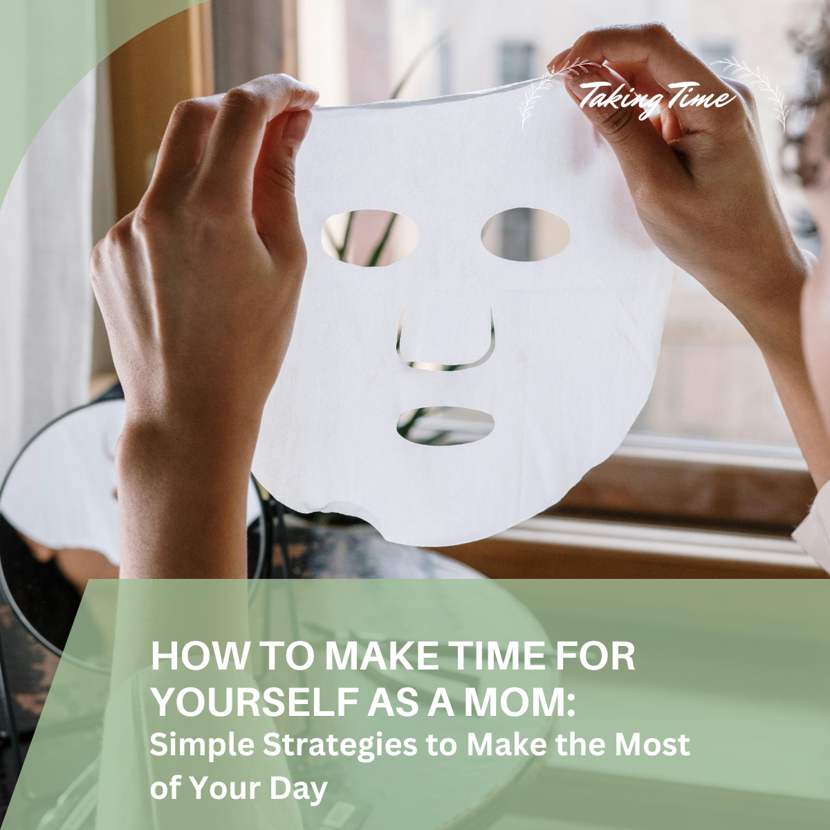 This blog post provides practical tips on how to make time for yourself as a mom, using key strategies like creating routines, organizing your space, scheduling "me time," and taking advantage of short pockets of time. It emphasizes the importance of self-care for overall well-being, happiness, and being a better mom. The post also offers advice on including your child in activities, encouraging independent play, and cutting out time-wasters to find more time for self-care. Key phrases: "how to make time for yourself as a mom," "time to myself," "no time for yourself."