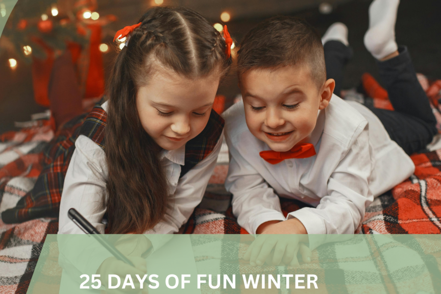 A list of 25 fun winter activities for families, including indoor and outdoor winter activities for preschoolers, toddlers, and kids. Activities include decorating the Christmas tree, writing letters to Santa, baking cookies, sledding, creating DIY ornaments, and making snow globes. These ideas are perfect for creating family traditions and embracing the holiday spirit while keeping kids engaged.